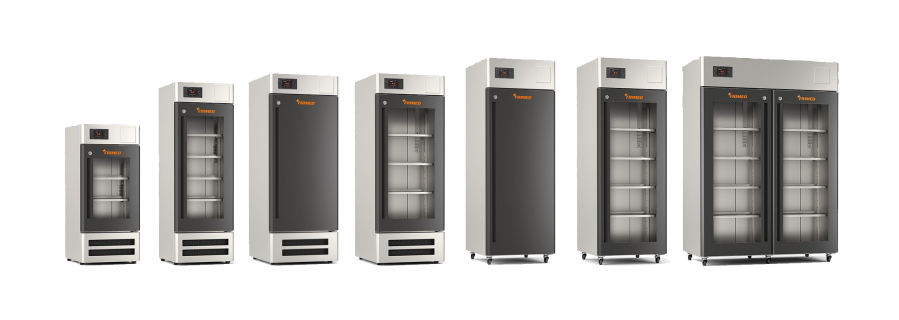 Game complète de réfrigérateurs médicaux de 100 à 1400 litres